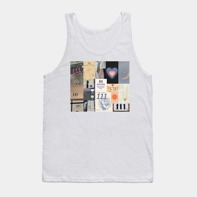 111 angel number aesthetic collage Tank Top by morgananjos